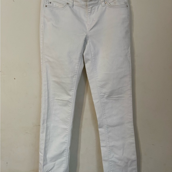 White House Black Market Jeans 0 slim ankle Womens white denim classic - Picture 4 of 7